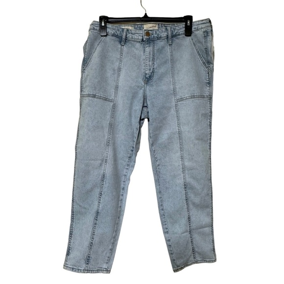 NWT Universal Thread High Rise Slim Straight Women’s Jeans Light Blue Size 16W - Picture 1 of 9